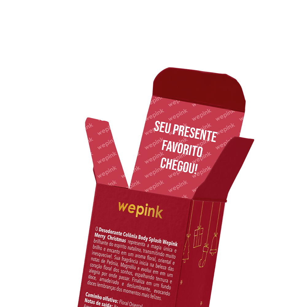 Body Splash Merry Christmas Desodorante Colônia 200ml – Wepink