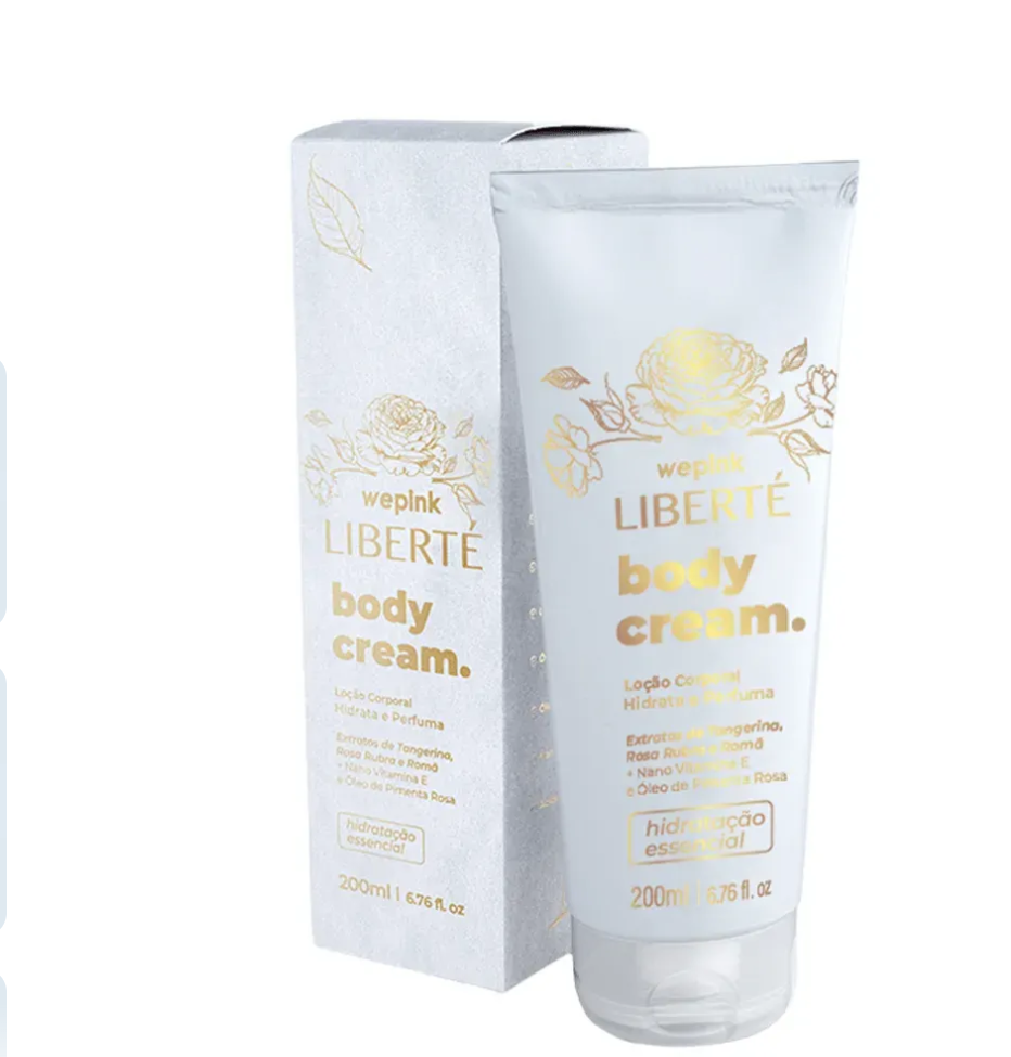 Body Cream Liberté Desodorante Hidratante 200ml - Wepink