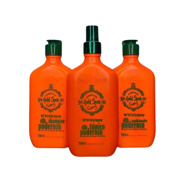 Kit Poderoso Gold Spell  (Shampoo + Condicionador + Tônico)