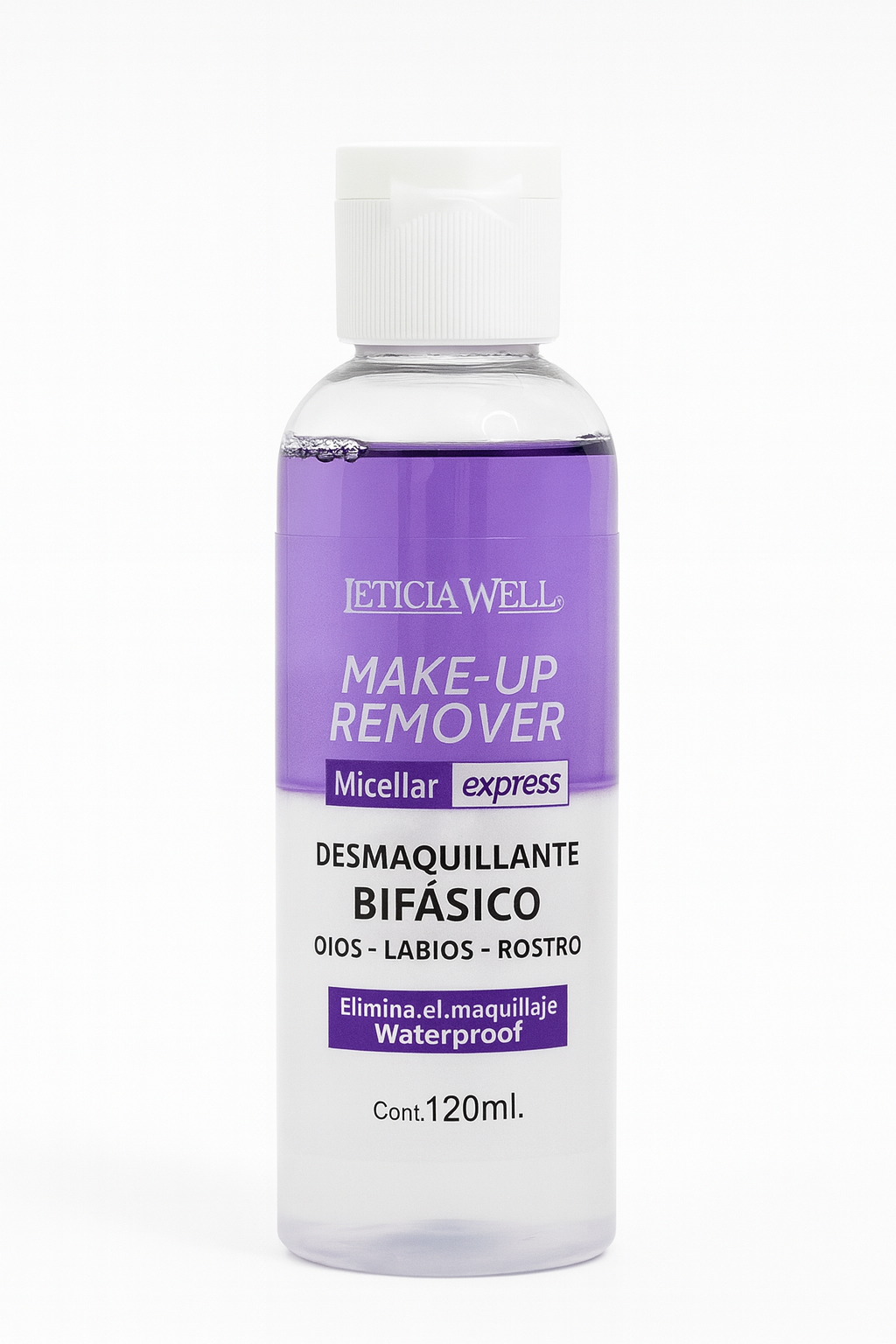 LETICIA WELL – Demaquilante Bifásico Micelar Express (120ml)